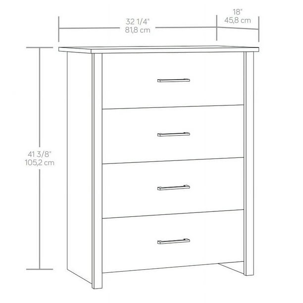 Mainstays 4-Drawer Dresser | Closet dressers for ecommerce