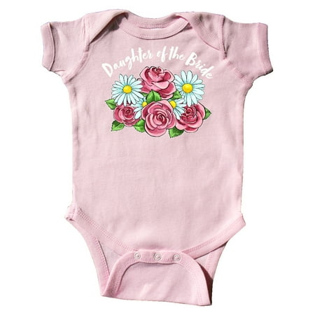 

Inktastic Daughter of the Bride Roses and Daisies Gift Baby Girl Bodysuit