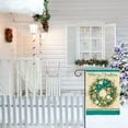 thumbnail image 6 of SM-XLHN Merry Christmas Coastal Wreath Large Decorative House Flag, Xmas Beach Seashell Garden Yard Ocean Home Outside Decoration, Winter Nautical Sea Outdoor Decor Double Sided 28 x 40, 6 of 6