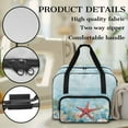 thumbnail image 5 of ZIATUBLE Ocean Carry Tote Bag Starfish Portable Carrying Totes with Zippers Sewing Machine Storage Case Stain Resistant Portable Sewing Machine Handbag Lightweight Sewing Kit Organizer, 5 of 7