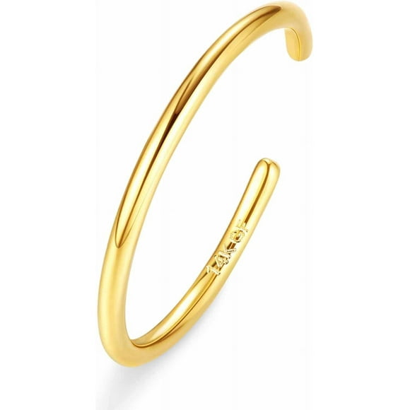 14K Gold Filled Adjustable Toe Rings for Women | Hypoallergenic Thin Band Jewelry, Stackable Set of 3