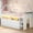 White, variant on Afuhokles Twin Size Low Loft Bed with 8 Storage Drawers, House Shaped Metal Loft Bed with Bookcase and LED Lights, White