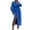 Blue, variant on Aayomet Plus Size Jacket for Womens Single Long Trench Coat with Belt,Green S