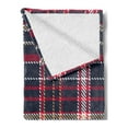 thumbnail image 2 of Plaid Soft Flannel Fleece Throw Blanket, Classical Pattern Traditional Origins Irish Country Retro Style Simple Checkered, Cozy Plush for Indoor and Outdoor Use, 50" x 70", Multicolor, by Ambesonne, 2 of 5