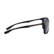 Piranha Eyewear Jack Textured Square Black Sunglasses with Smoke Lens - Unisex