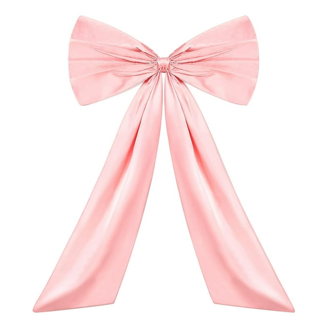 Cinta Satén Tada Giant Colgando Bowknot Party Pared () Rosa