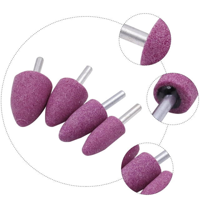 Mobutofu 8 Pcs Roue de Meulage Rouge Résistante à l'Usure 4.7x1.6x0.2in