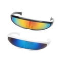 thumbnail image 1 of Paquete de 2 gafas de sol para Cosplay Macarena Visor de lentes con espejo Narrow Novedad, 1 of 8