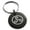 Black, variant on Stainless Steel Celtic Triskele Triskelion Engraved Small Medallion Circle Charm Keychain Keyring