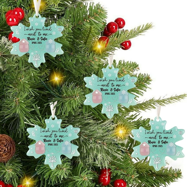 Colgante de cristal marino con forma de copo de nieve para decoración del hogar, árbol de Navidad de acrílico tridimensional, arte de cristal marino, recuerdo de amistad, decoración de habitación, hog