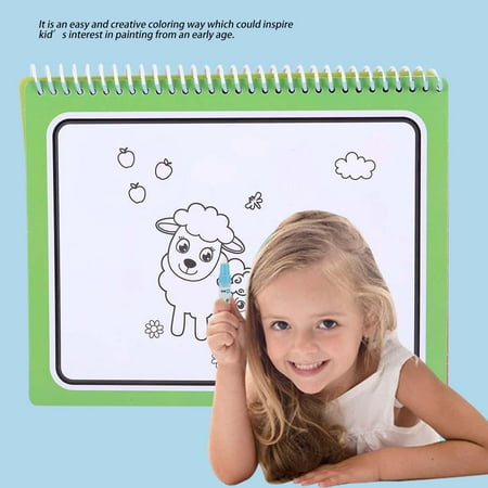 Ccdes Livre De Dessin De Coloriage De L Eau Portable Magique Avec Stylo Enfants Peinture Cadeau Educatif Jouet Livre De Peinture A L Eau Livre De Coloriage Pour Enfants Walmart Canada