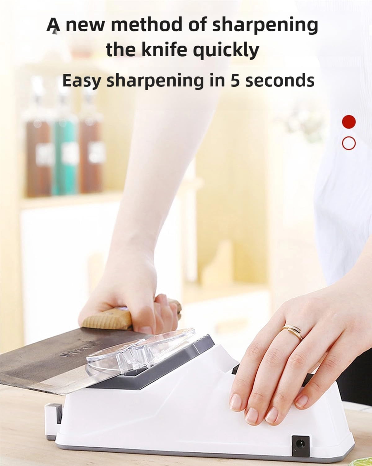 Aiguiseur De Couteaux électrique Surudoisharp Pro - Affûtage Rapide En 5 Secondes, Double Face, Portable Et Sûr - 9
