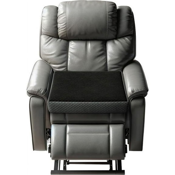 Kolbs Extra Large Recliner Cushion | Chic 2 Tone Velvet Cover | Memory Foam Seat Cushion