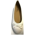 thumbnail image 2 of Shoes8teen Womens Ballerina Ballet Flats Shoes Leopard & Solids  (10, White 8500), 2 of 8