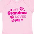 thumbnail image 4 of Inktastic My Grandma Loves Me with Hearts and Kiss Boys or Girls Baby Bodysuit, 4 of 5
