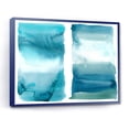 thumbnail image 3 of Designart 'Abstract Impression Ocean Blue Aquatic I' Modern Framed Canvas Wall Art Print, 3 of 4
