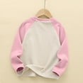 thumbnail image 6 of Lopecy-Sta Children's Long Sleeved Shirts for 3-13 Years Boys Girls Shirts Long Sleeve Cotton Color Block Raglan Sleeve Crewneck Baseball Tops Tees for Kids, 6 of 9
