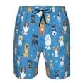 thumbnail image 3 of Logiee Cute Dogs Print Mens Swim Trunks Quick Dry Board Shorts,Breathable Hawaii Beach Shorts Swimwear Bathing Suits-Large, 3 of 6