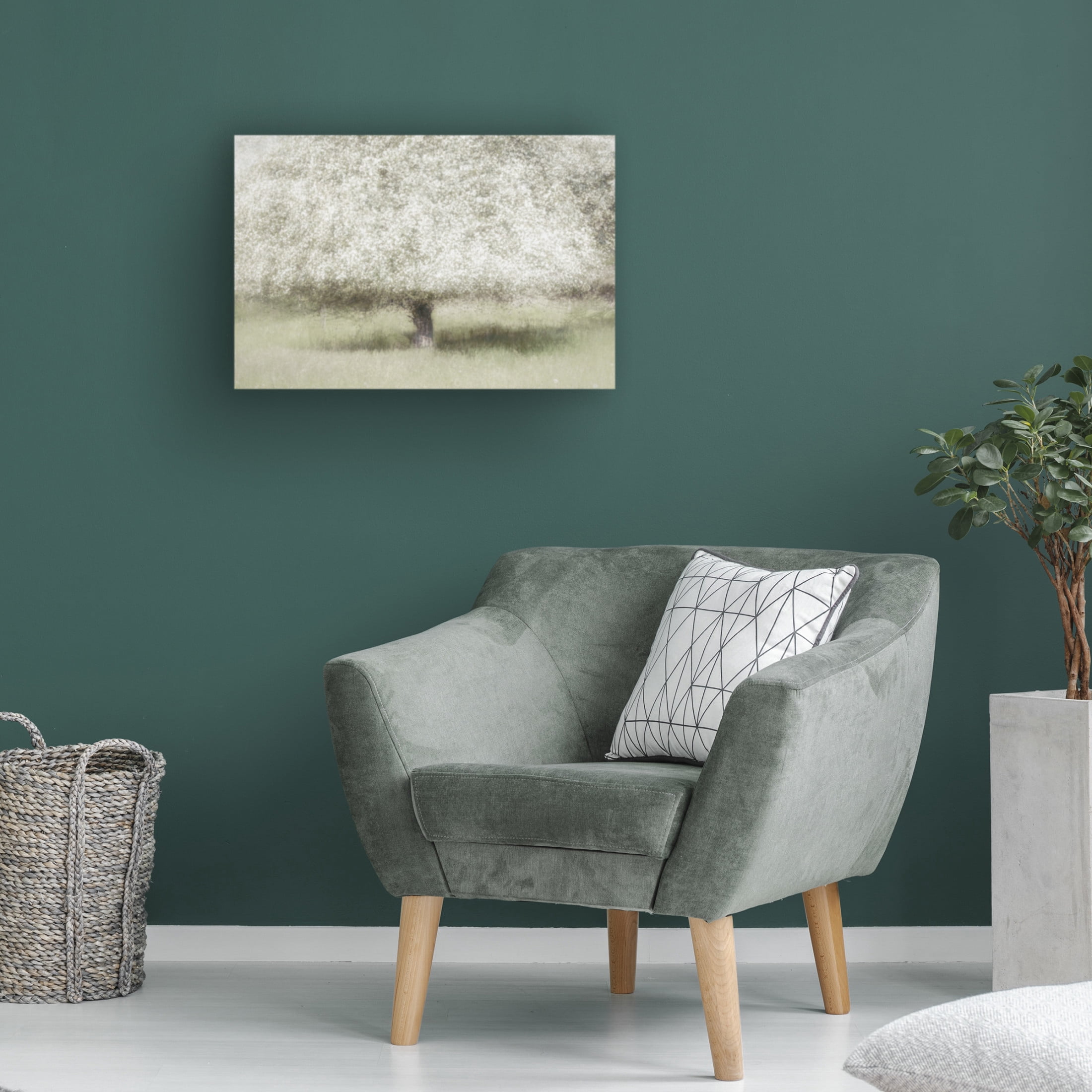 Canvas Wall Art - Greetje Van Son 'In The Backyard' Wall Art for Living Room, Bedroom, or Office Décor by Trademark Fine Art - 32 x 22 Inches