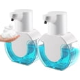 thumbnail image 1 of 2 Pack Automatic Foaming Soap Dispenser 14.2oz/420ML Touchless Automatic Foaming Soap Dispenser,Rechargeabled Wall Mounted Smart Pump for Bathroom Kitchen, 1 of 8