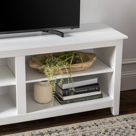 Walker Edison 58 Essential TV Stand Console - White