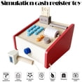 thumbnail image 2 of Caja Registradora De Madera Simulada Para Niños, Contando Dinero, Juego De Rol, Cajero De Supermercado, Juguete Para Niños Scienceny FN002527-00, 2 of 6