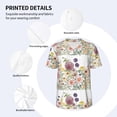 thumbnail image 5 of Rocae Autumn Garden for Breathable Men's Baseball T-Shirt Fashionable Casual Baseball Jersey, Moisture-wicking Sportswear Large, 5 of 9
