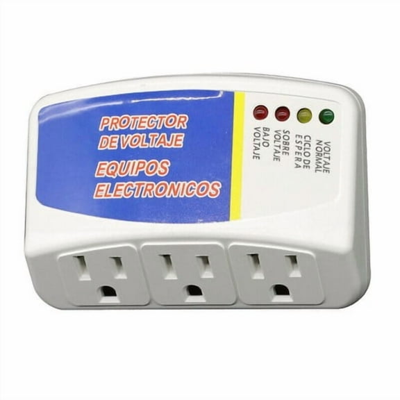 3 Outlets Voltage Power Surge Protector 120V Refrigerator Brownout Appliance
