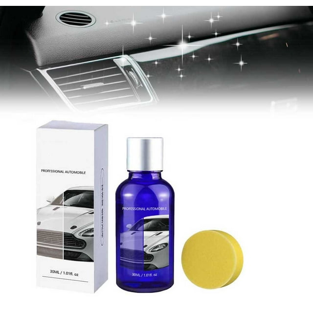 Reparador de plástico y cuero para interiores y exteriores de automóviles | Recubrimiento cerámico antienvejecimiento | Líquido protector hidrofóbico de 30 ml