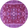 thumbnail image 1 of Ahgly Company Indoor Round Persian Purple Traditional Area Rugs, 7' Round, 1 of 4