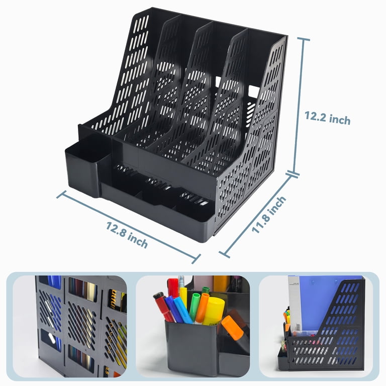 AGCAN 2-Pack 4-Tier Desk Organizer with File Holder photo 6