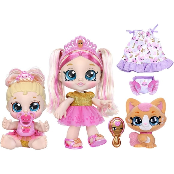 Muñeca infantil Scented Sisters Pawsome Royal Family, preesc Kindi Kids Muñeca