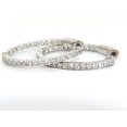 thumbnail image 6 of 1.33ct natural round diamonds elongated inside out hoop earrings snap, 6 of 6