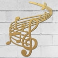 thumbnail image 7 of Music Notes Wall Art Metal Vintage Treble Clef Wall Decor Wall Signs Hanging Sculpture, 7 of 7