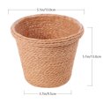 thumbnail image 4 of Eease Vintage Seagrass Planter Basket Wicker Straw Flower Pot Indoor Hanging Planters, 4 of 10