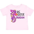 thumbnail image 3 of Inktastic Big Sister Cute Purple Dragon Girls Toddler T-Shirt, 3 of 5