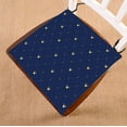 thumbnail image 1 of Cojín para silla ABPHQTO Patrón azul retro con corona dorada 40x40 cm, 1 of 1