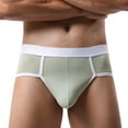 thumbnail image 3 of Fewfanhot Men's Airy Triangle Cotton Underpants - Stretchy Soft Briefs With No-Ride Design For All-Day Comfortable Support, 3 of 3