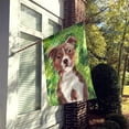 thumbnail image 2 of Red Staffie Bull Terrier St. Patricks House Flag, 2 of 4