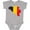 AC-Heather Grey, variant on Inktastic Belgian Map Flag Boys or Girls Baby Bodysuit