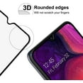 thumbnail image 4 of [2-Pack] Full Adhesive Glue [Case Friendly] [3D Curved] Tempered Glass Screen Protector for Samsung Galaxy A20 / A30 /, 4 of 5