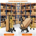 thumbnail image 2 of EcoSummer 3-in-1 Stair Climbing Dolly – Heavy Duty Convertible Hand Truck & Collapsible Cart with Stair Wheels & Elastic Straps, 800 lbs Capacity for Home, Office, Warehouse, Supermarket, 2 of 8