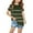 Army Green, variant on CHEEREAM Girls Casual Short Sleeve T Shirts Kids Loose Soft Striped Color Block Tunic Tops Tees Blouses Size 3-14 Years