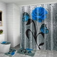 thumbnail image 6 of SINGES Waterproof Animal Traditional Multi-Pattern Soft Flannel Bath Rugs, 708" x 708", 4 Count, 6 of 9