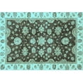 thumbnail image 1 of Ahgly Company Indoor Rectangle Oriental Light Blue Traditional Area Rugs, 6' x 9', 1 of 4