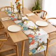 thumbnail image 6 of Easter Bunny Eggs Cotton Linen Table Runner for Dining Kitchen, Spring Tulip Daisy Flowers Leaves Country Wedding Outdoor Party Tablerunners, Dresser Scarf Coffee Tablecloth Runners 13x72 Inches, 6 of 9