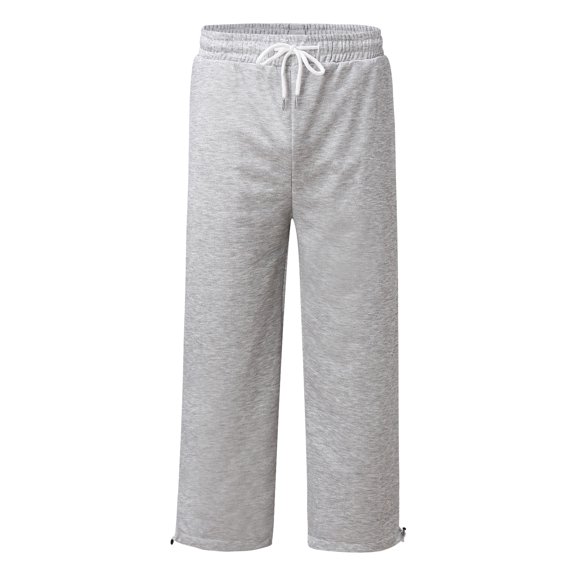 Aayomet Sweatpants For Men With Pockets Men's Cargo Sweatpants Casual Open Bottom Baggy Loose Fit Sweatpants with Pockets,Gray 3XL