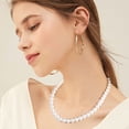 thumbnail image 3 of EcoNesxp Collier de Perles Rond Blanc pour Hommes et Femmes, 3 of 5