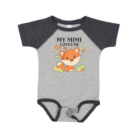 

Inktastic My Mimi Loves Me- Little Fox Gift Baby Boy or Baby Girl Bodysuit