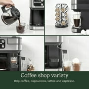 Cuisinart Coffee Center Barista Bar 4-in-1 Coffee Maker, 12-Cup Drip, K-Cup, Nespresso & Steam Wand